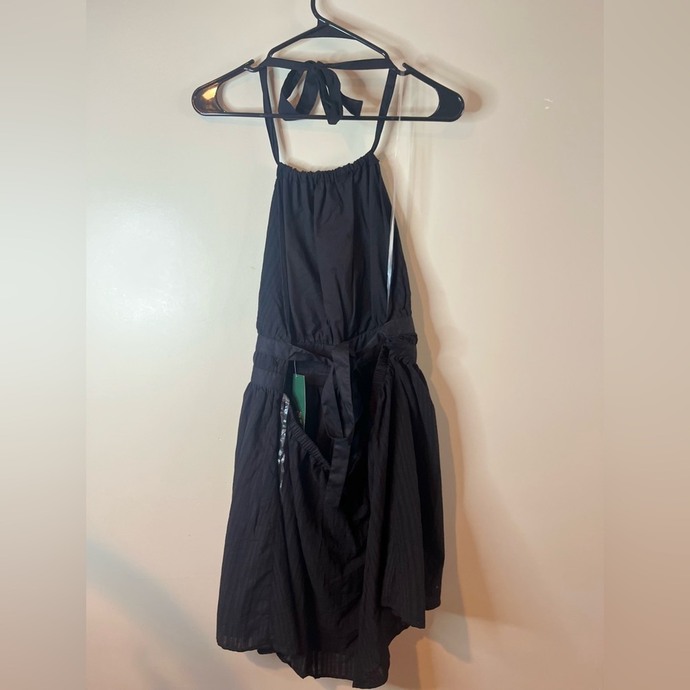 Wild Fable Black Halter Open Tie Back Mini Dress - Picture 4 of 7